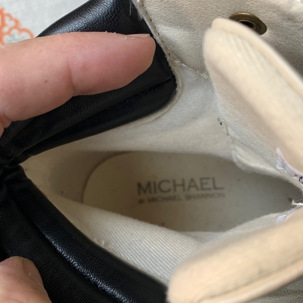 Michael By Michael Shannon NATACHA Faux Leather Platform Moto Combat Boots 8.5 - Picture 15 of 16